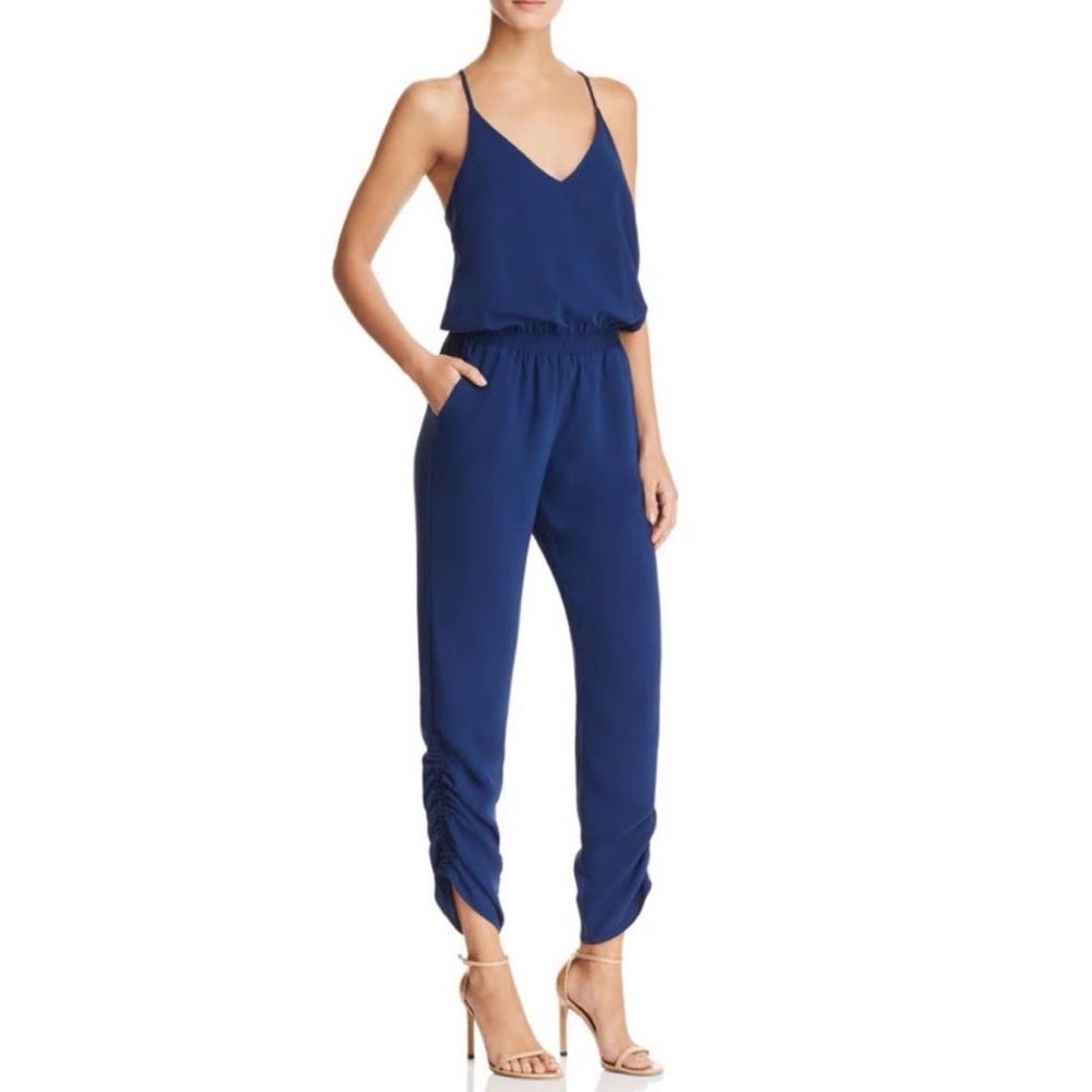 Amanda Uprichard Lowell Jumpsuit in Blue